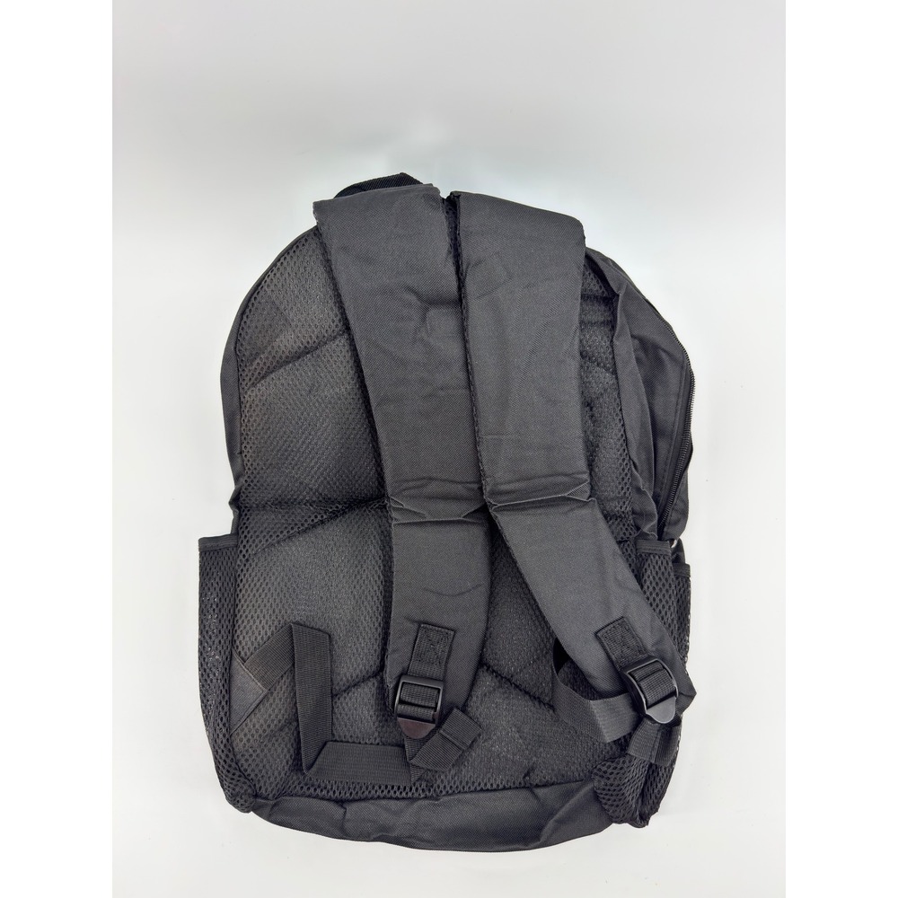 Disney Winnie the Pooh Piglet Dandelion Blue Sky Backpack Black Canvas Bag - Picture 3 of 3